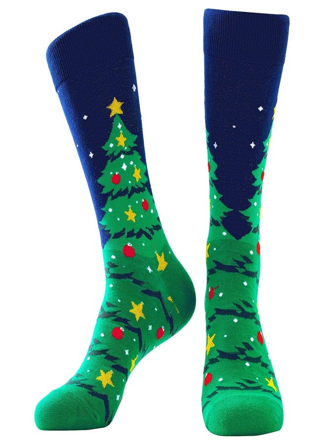 BISOUSOX Mens Christmas Socks Crazy Funny Dress Colorful Novelty Warm Winter Socks Christmas Gifts for Men Women - Image 1