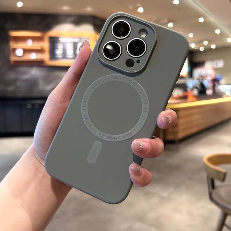 TOMO Cloud-Sensing Magnetic Liquid Silicone Case for iPhone 16, 17 Pro Max, and More - Soft Shockproof Cover with Anti-Fingerprint Features