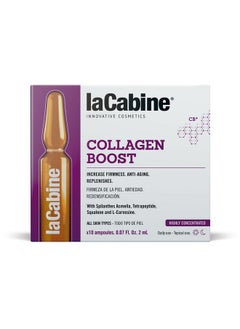 Lacabine Collagen Boost Ampoule Serum To Fight Loss Of Structure And To Reduce The Appearance Of Deep Wrinkles And Signs Of Aging With Pure Collagen