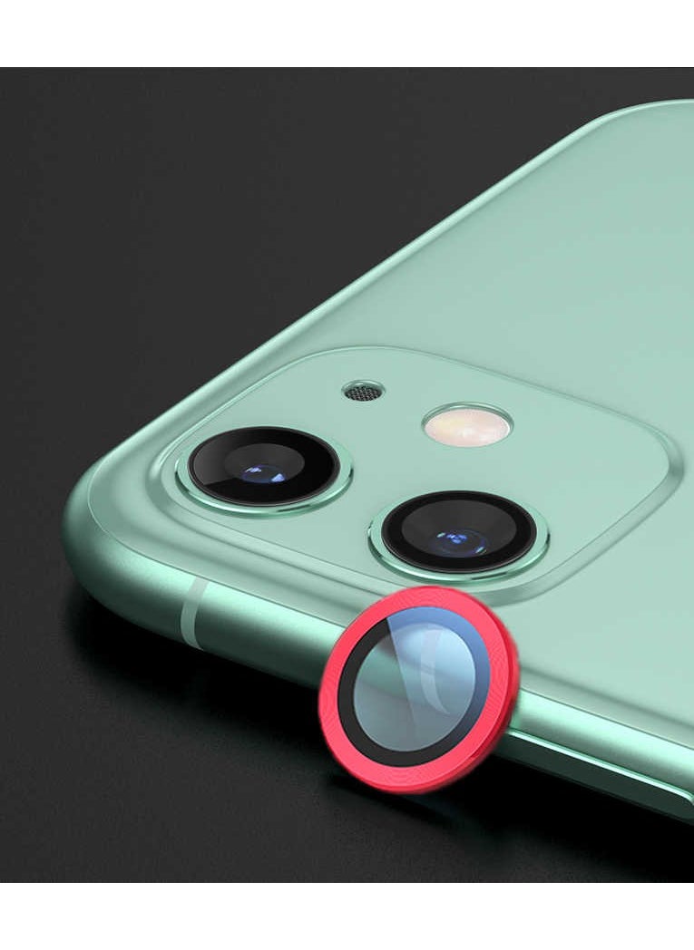 Rona Store iPhone 12 Compatible Zore Cl-01 Camera Lens Protector-Red 