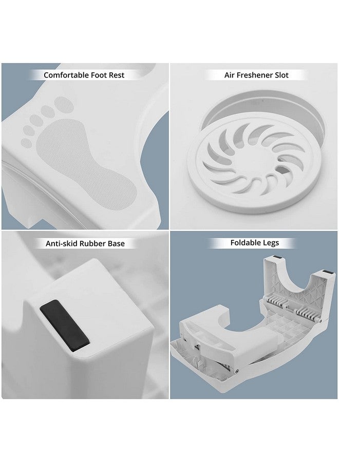 svk dream كرسي المرحاض القابل للطي SVK DREAM - خطوة حمام قابلة للطي غير قابلة للانزلاق للأطفال - مساعدة مريحة للجلوس مع هواء نظيف مع عطر - Image 3