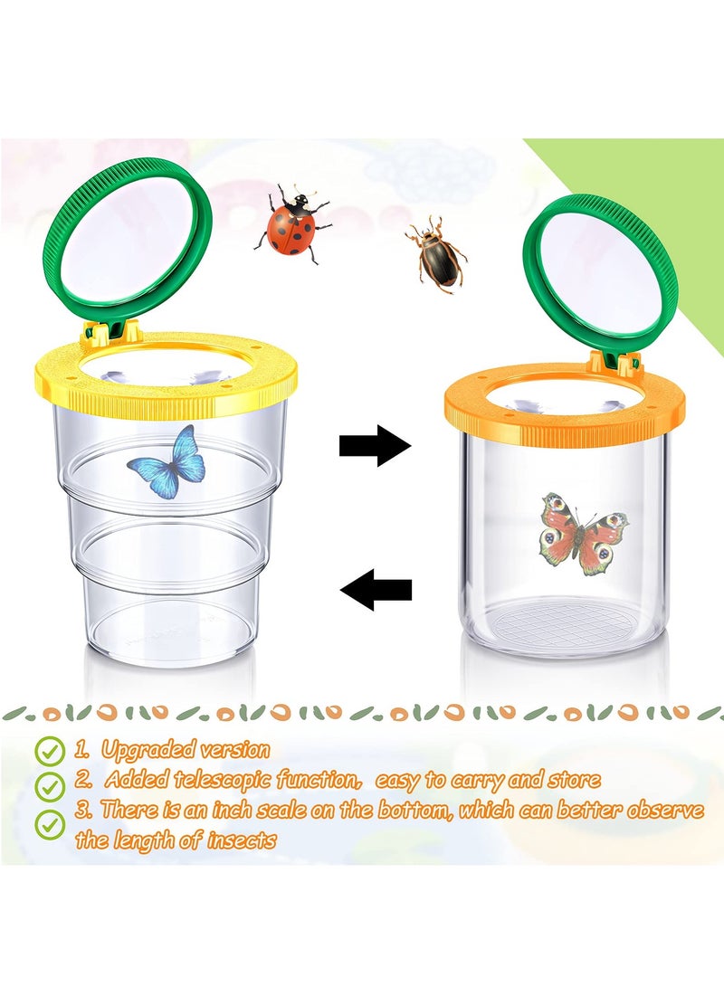 2 PCS Magnifying Insect Box Insert Bug Viewer Bug Magnifier Container Critter Insect Cage Bug Jar for Kids Children Science Nature Exploration Tool - Image 5