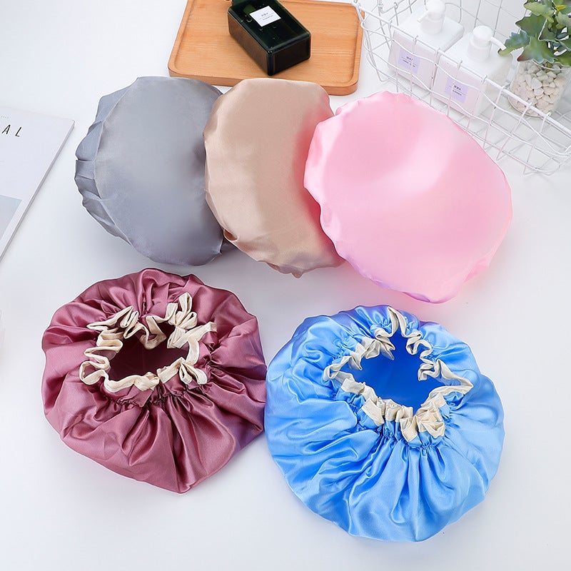 Yaling 9901 Sale Light Luxury Style Selling Pvea Ladies Double Layer Thickened Waterproof Bath Cap Bath Cap - Image 2
