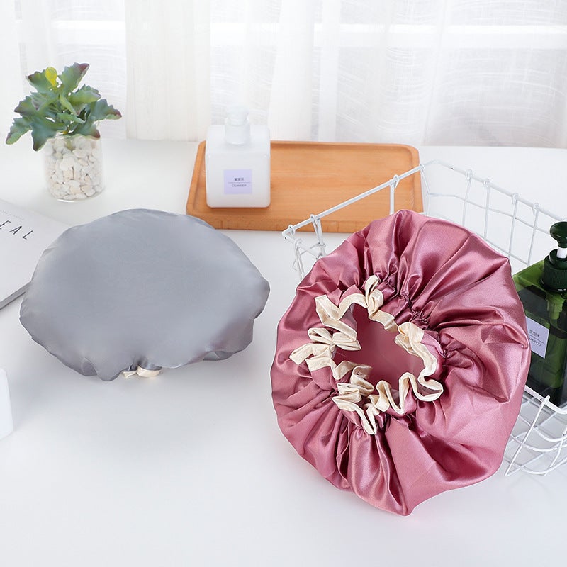 Yaling 9901 Sale Light Luxury Style Selling Pvea Ladies Double Layer Thickened Waterproof Bath Cap Bath Cap - Image 3