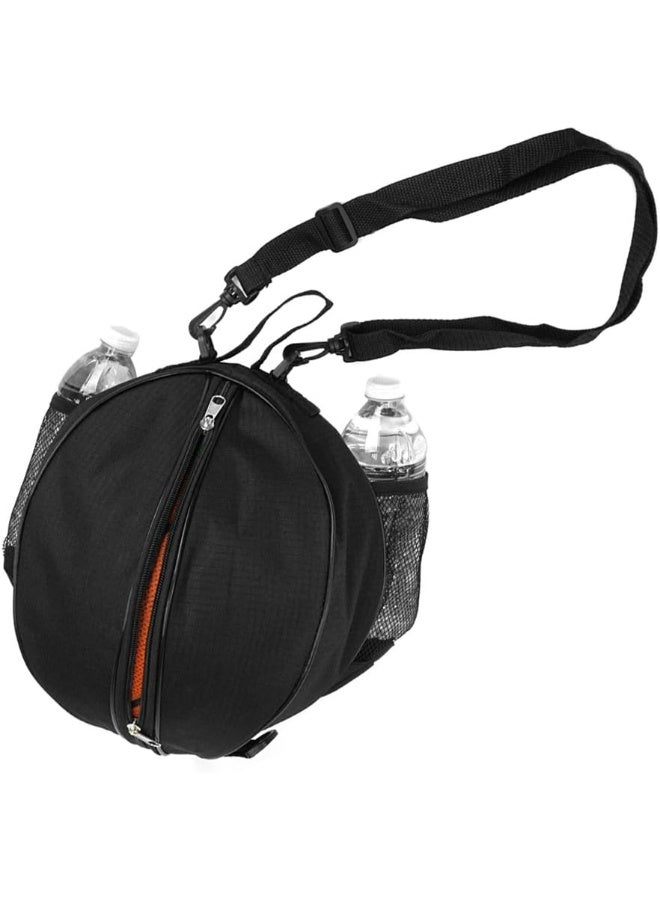 FoRapid FoRapid Size 7 (29.5'') Basketball Bag Soccer Ball Football Volleyball Softball Sports Ball Bag Holder Carrier+Adjustable Shoulder Strap 2 Side Mesh Pockets f/Water Bottle Towel Sports Shoes  - Image 5