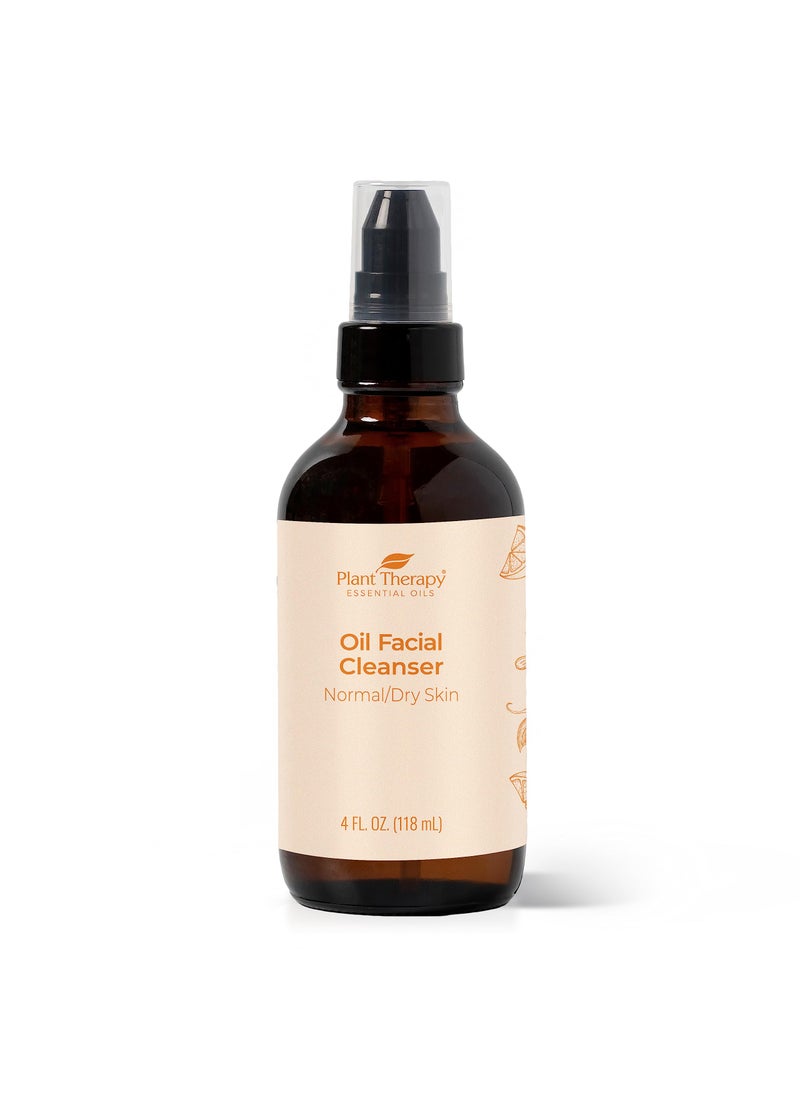 Plant Therapy Plant Therapy Oil Facial Cleanser for Normal/Dry Skin 4 oz, Gently Removes Dirt, Makeup & Other Impurities 