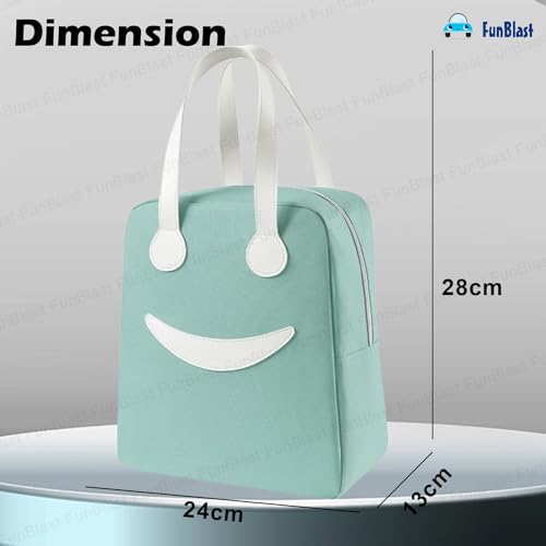 FunBlast Lunch Bag – Insulated Travel Lunch Bag for Office, Multi-Purpose Lunch Box Carrying Bag for Women/Men/Tiffin/Storage Bag for Lunch Box, Tiffin Bag (Green) - Image 2