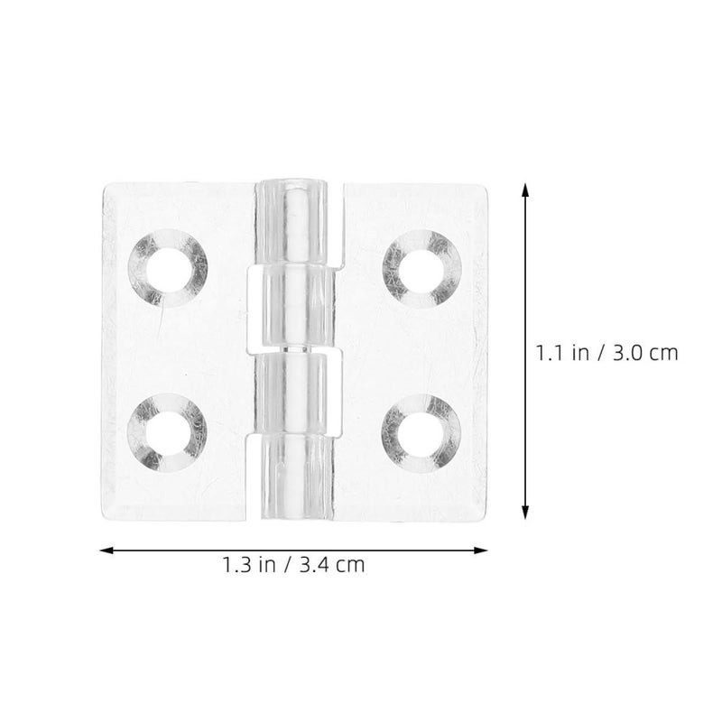 قطعتان من مفصلات الأكريليك الشفاف مقاس 30x35 مم لخزانة علبة المجوهرات حامل عرض DIY - Image 3
