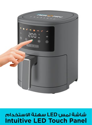 8 in 1 Digital Air Fryer, 3.5L Capacity with Rapid Air Convection Technology, 1500W Power with Colored LED Display, Auto OFF Function with 3 Beep Shake Reminder AF3550-B5 3.5 L 1500 W AF3550-B5 Black - view 3