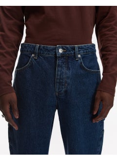 TOPMAN Straight Carpenter In Mid Wash Jeans  - Image 3