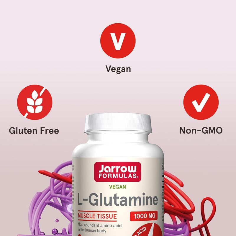 Jarrow Formulas LGlutamine 1000 mg  Amino Acid Supplement  Supports Muscle Tissue Immune Support  Metabolism  100 LGlutamine  100 Servings EasySolv Tablets - Image 5