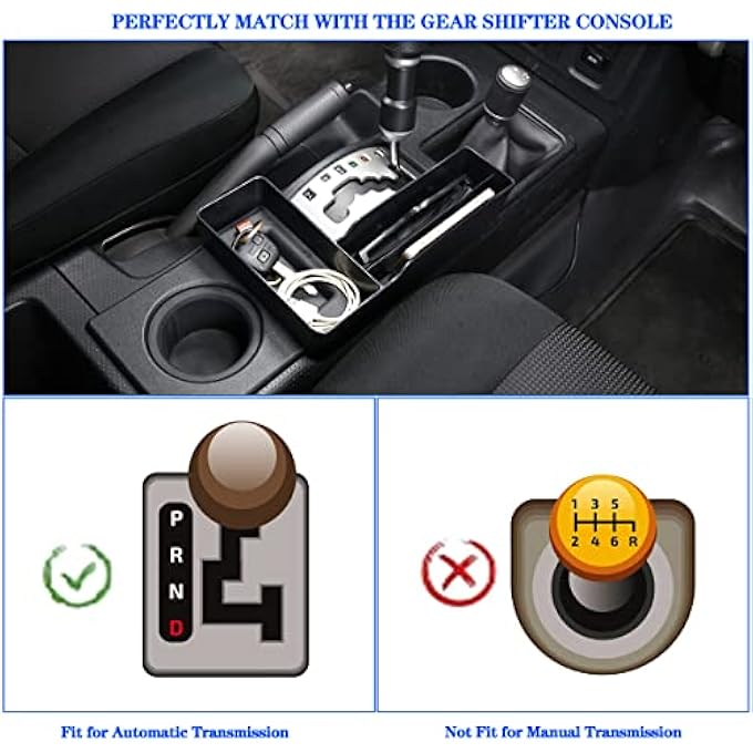 rayihni Gear Shift Storage Box Compatible with Toyota FJ Cruiser 20072021 Gear Shift Console Side Tray Organizer Create Extra Storage Space for Passenger Side Organizer Tray LShape - Image 4