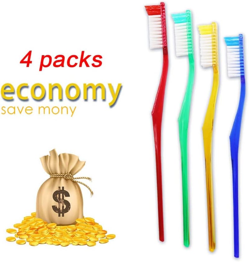 DR PERFECT DR.PERFECT Adult Smoker’s Toothbrushes Firm Toothbrush Super Hard Bristles for Teeth Whitening Pack of 4 - Image 4