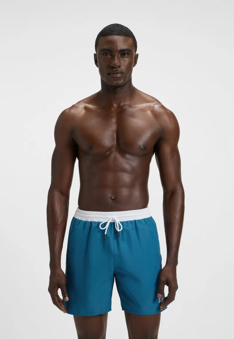 بوس Quick-drying swim shorts with contrast details