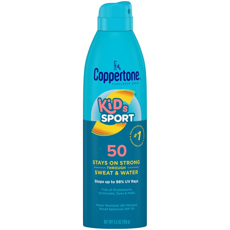 Coppertone SPORT KIDS Sunscreen Continuous Spray SPF 50 55 Ounce Packaging may vary