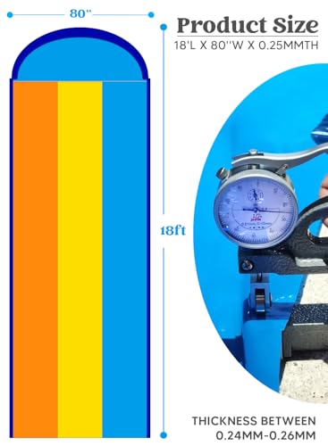 Sloosh Triple Water Slide with 3 BodyBoards, 18FT Lawn Slip Water Splash Slide Summer Toy Splash Pad with Build in Advanced Sprinkler for Kids Adults Backyard Summer Water Fun - Image 3