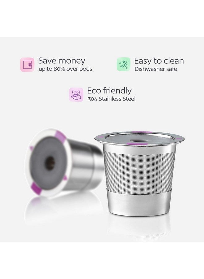 GoodCups 2 Stainless Steel Reusable K Cups for Keurig Coffee Makers - Refillable Kcups Coffee Filters for all Keurig Brewers Family - Image 3