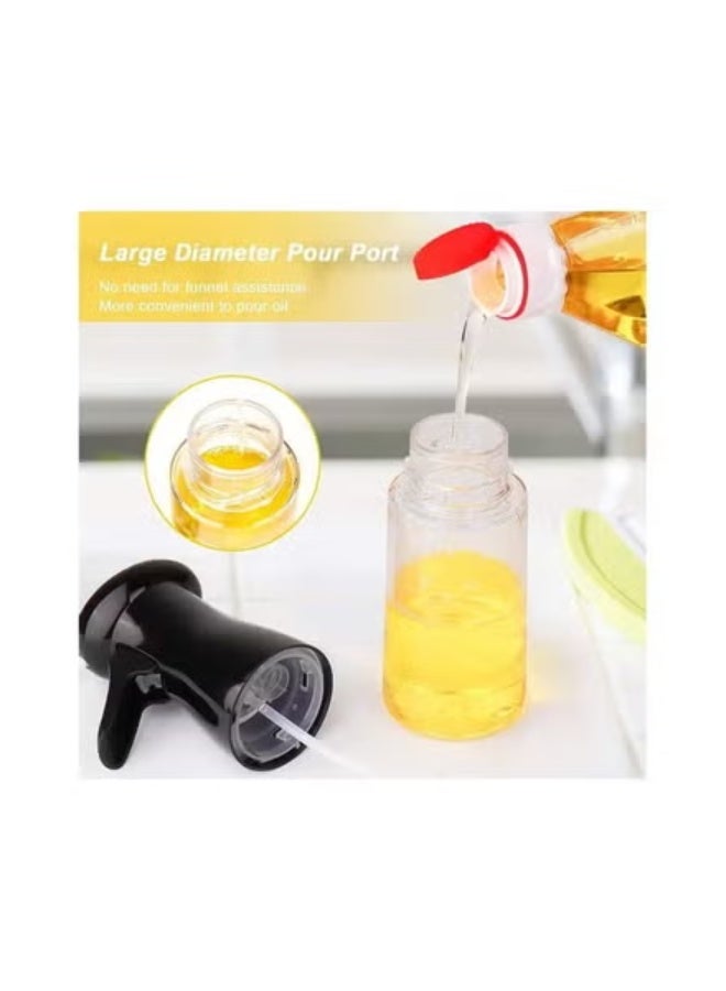 Generic 2 Pieces Oil Spray Bottle for Cooking – Refillable Kitchen Oil Mister for Grilling, Baking & Salad Dressing – Multicolor - Image 2