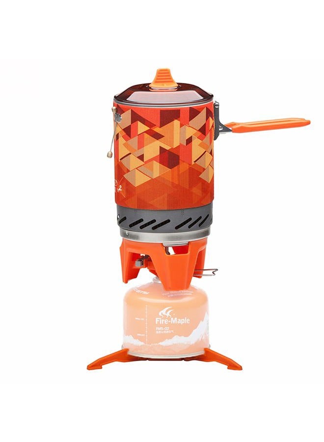 Fire-Maple Fixed Star X2 Backpacking and Camping Stove System Outdoor Propane Camp Cooking Gear Portable Pot Jet Burner Set Ideal for Hiking, Trekking, Fishing, Hunting Trips and Emergency Use - Image 1