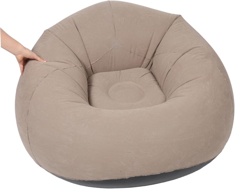 Abaodam Inflatable Lazy Sofa Bean Bag Chair for Adults Camping Lounging Inflatable Sofa Portable Air Bean Bag Couch - Image 5