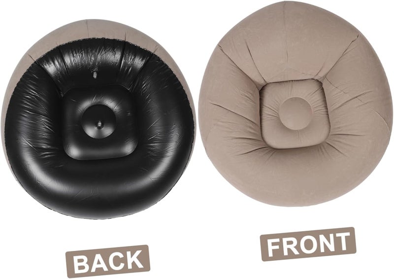 Abaodam Inflatable Lazy Sofa Bean Bag Chair for Adults Camping Lounging Inflatable Sofa Portable Air Bean Bag Couch - Image 4