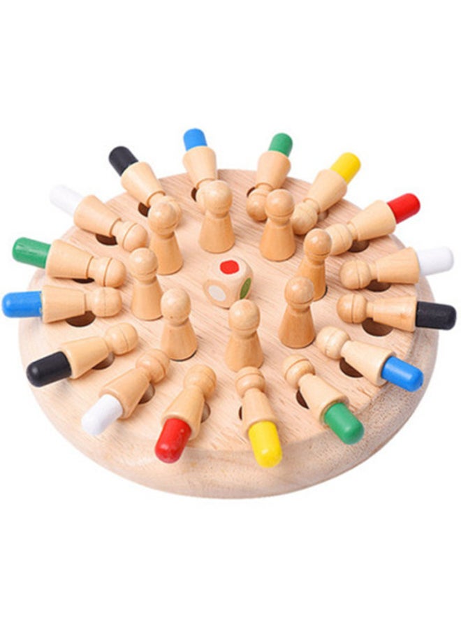 Generic - Wooden Memory Chess Children's Educational Parent-Child Interactive Desktop Game Observation, Mindfulness, Memory Training Toys-Color:Small Memory Chess - Image 1