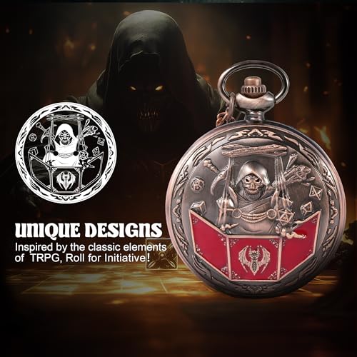 Banloga DD Dice Set7PCS Metal Dice for Dungeons and DragonsMini Dice Set with Pocket Watch CaseRole Playing Board Games Accessories DM Copper - Image 5