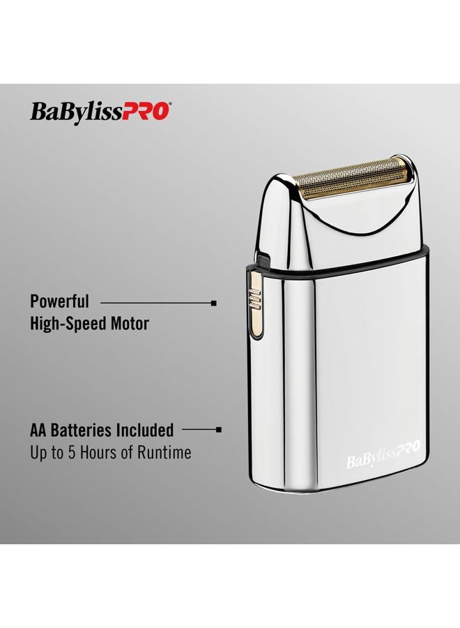 BaBylissPRO Cordless Metal Single Foil Shaver, Silver, 1 Count - Image 2