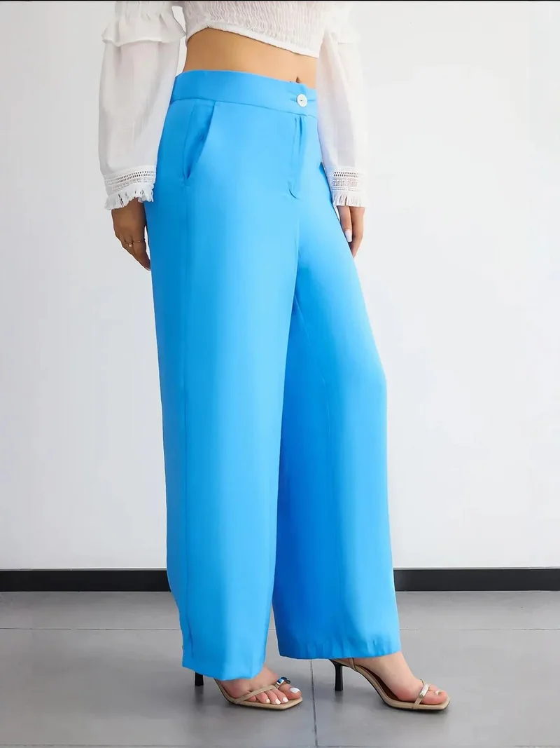HICCUP High-Waist Wide-Leg Trousers