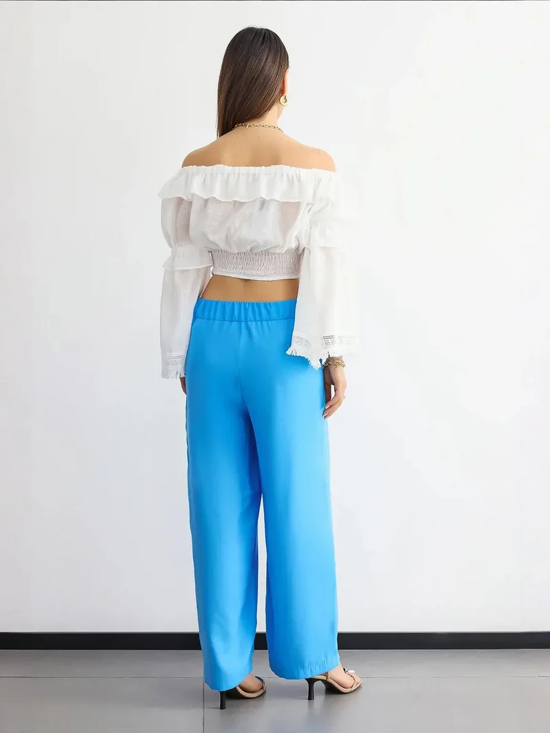 HICCUP High-Waist Wide-Leg Trousers