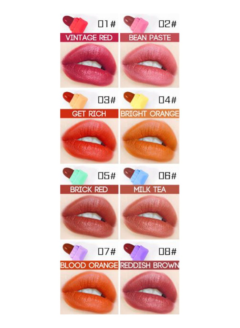 جوليا بوب 8 قطع أحمر شفاه سكاي ويسبر سيلك ميست - Image 3