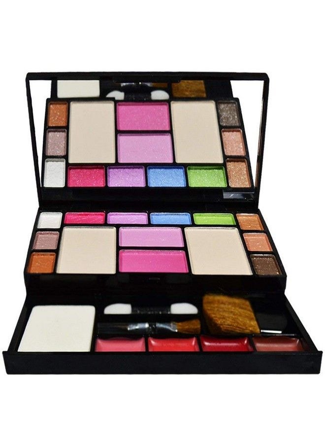 ClubComfort - Fashion Makeup Kit 10 Eye Shadows Palette 4 Lip Colour 2 Compact Powders 2 Blushers With 36 Hrs Eyeliner And Beauty Blunder - Image 1