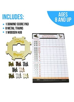 Mexican Train Domino Expansion Set 8 Metal Marker Trains With Unique Finishes Replacement Wooden Hub Scoresheet - pzsku/ZF6D8E72F7A49F9490D45Z/45/_/1656878723/8777a9af-2ea4-42ce-9e10-5b1f2be40105