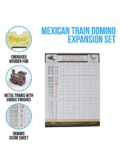 Mexican Train Domino Expansion Set 8 Metal Marker Trains With Unique Finishes Replacement Wooden Hub Scoresheet - pzsku/ZF6D8E72F7A49F9490D45Z/45/_/1656878723/b32db6cf-7552-47d4-b48f-c2d02748dca5