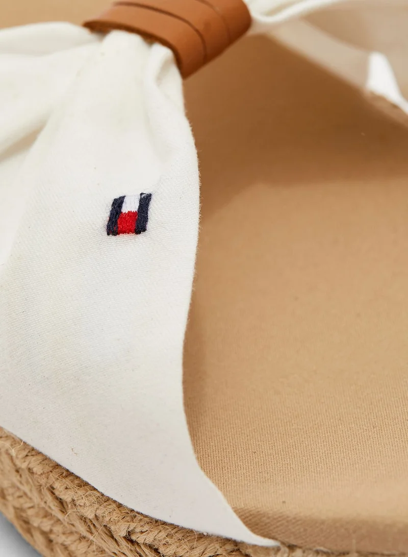 TOMMY HILFIGER Basic Opened Toe Mid Heel Wedge Sandal - YBI