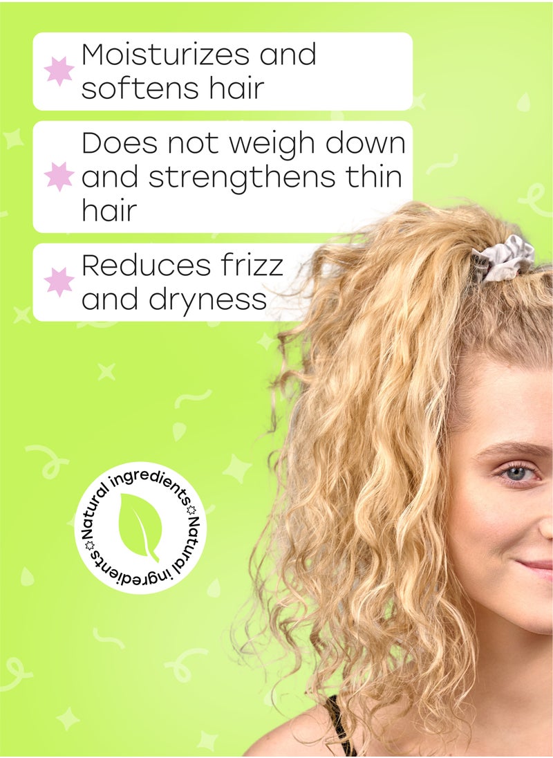 CURL ROCK AND ROLL - Curl Rock and Roll Hair Mask - Moisturizes and Softens - Paraben-Free, Sulfate-Free, Coconut & Dragon Fruit, 300 ml - Image 1