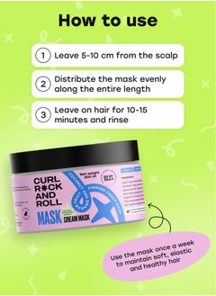 Curl Rock and Roll Hair Mask - Moisturizes and Softens - Paraben-Free, Sulfate-Free, Coconut & Dragon Fruit, 300 ml - pzsku/ZF6D923532C0095C28D5FZ/45/_/1731367505/305837ee-be0e-4d67-a6f3-7e830974df75