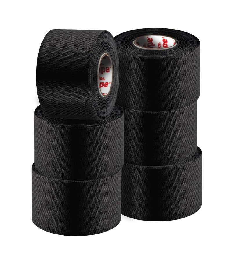 MUELLER Sports Medicine MTape Rolls To Go, Quality Athletic Tape, Easy to Tear for Fast & Effective Taping, 1.5" x 10 Yards Per Roll, 6 Rolls, Black - Image 3