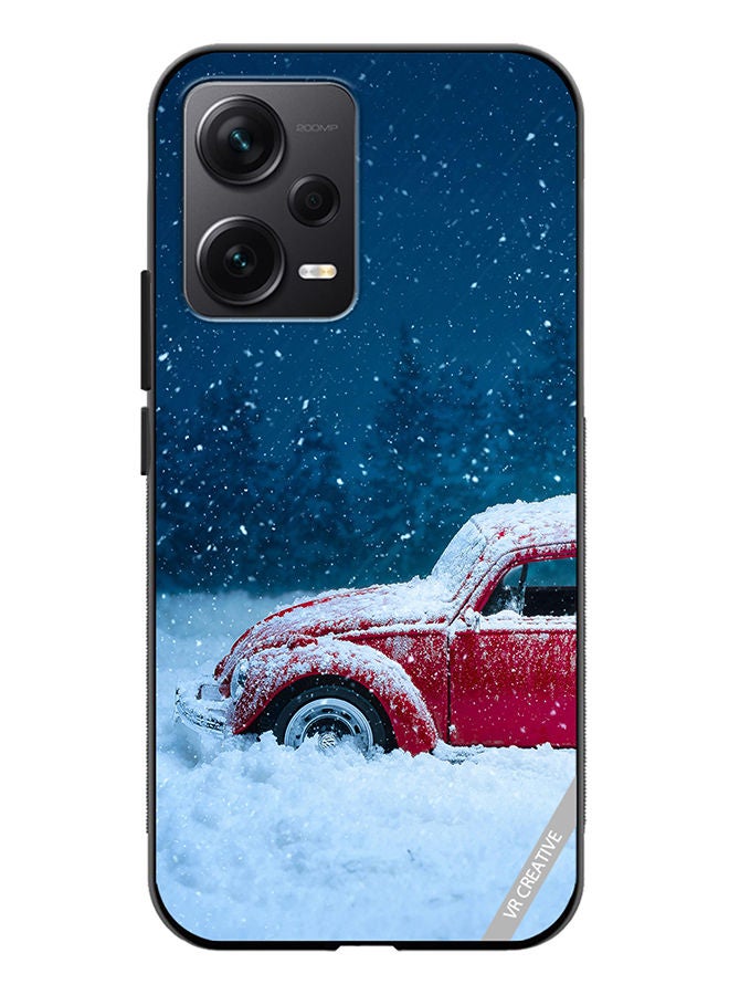 VR CREATIVE Protective Case Cover For Xiaomi Redmi Note 12 Discovery Christmas Car Design Multicolour - Image 1