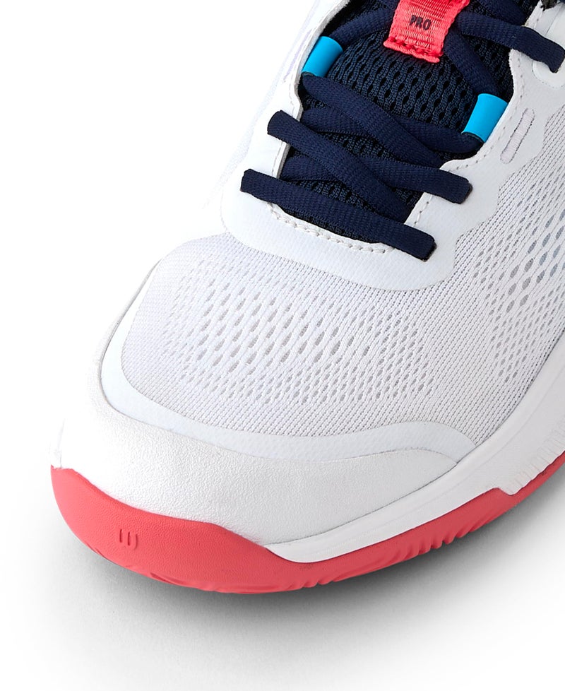 WILSON Intrigue Pro Women's Tennis Shoe - White/Navy Blazer/Dubarry, Size 8 US - Image 3