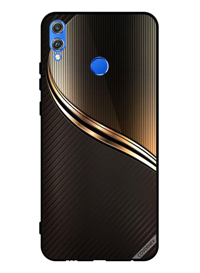 Covernex غطاء حماية واقٍ لهاتف هونر 8X بنمط سرقة ذهبي داكن - Image 1