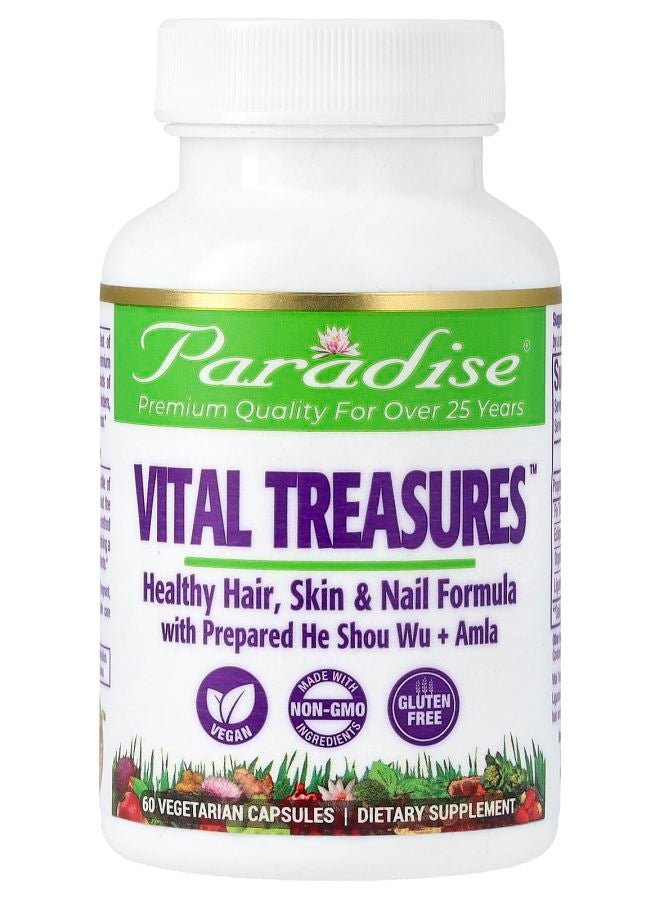 Paradise Herbs Vital Treasures 60 Vegetarian Capsules