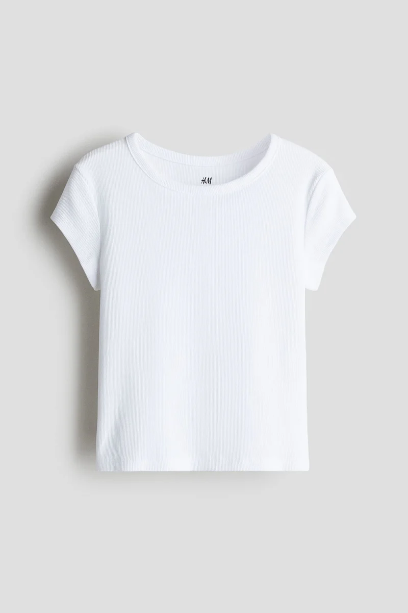 H&M Ribbed cotton top