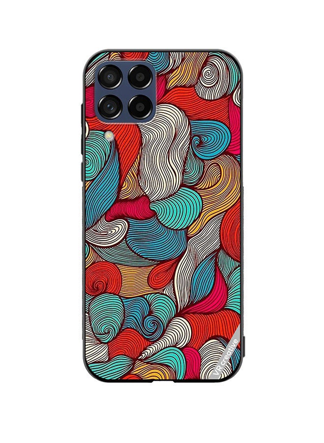 VR CREATIVE Protective Case Cover For Samsung Galaxy M33 Flower Design Multicolour - Image 1