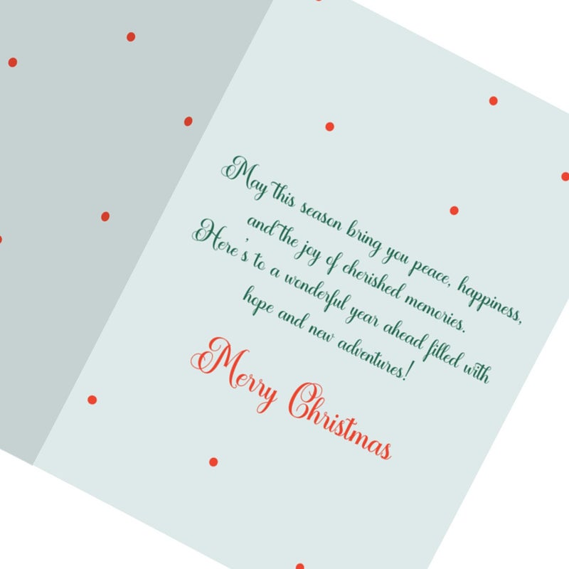 Party Propz Party Propz Greeting Card For Christmas - 1pc Christmas Greeting Card, Christmas Theme Gifts, Christmas Gift Items, Christmas Gifts For Home, Merry Christmas Card With Envelope (Cardstock) - Image 5