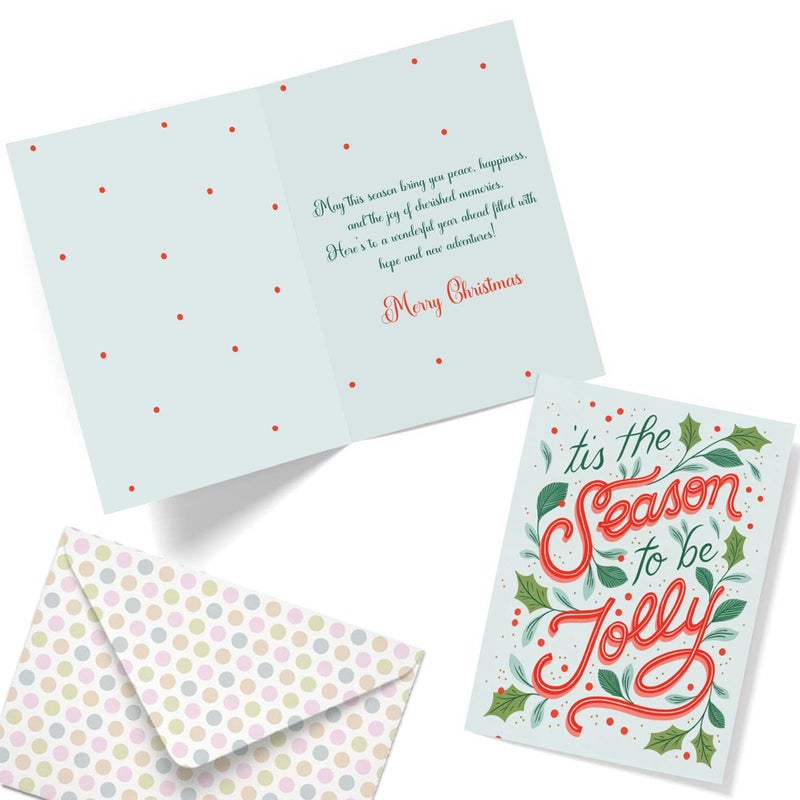 Party Propz Party Propz Greeting Card For Christmas - 1pc Christmas Greeting Card, Christmas Theme Gifts, Christmas Gift Items, Christmas Gifts For Home, Merry Christmas Card With Envelope (Cardstock) - Image 1