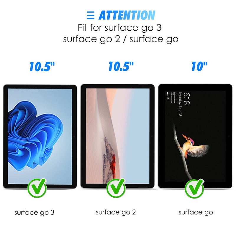 SPARIN [2 Pack] Screen Protector Compatible with Microsoft Surface Go 4/Surface Go 3/Surface Go 2/Surface Go (2021/2020) 10.5 Inch, Tempered Glass, High Responsive - Image 2