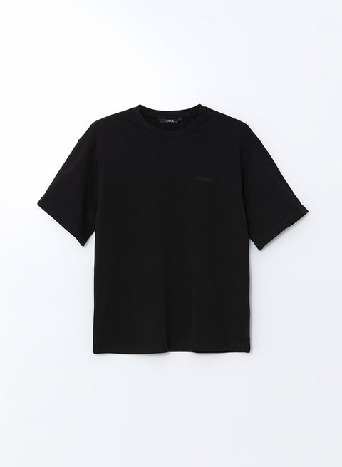 Crew Neck Short Sleeve Printed Combed Cotton Men's T-shirt