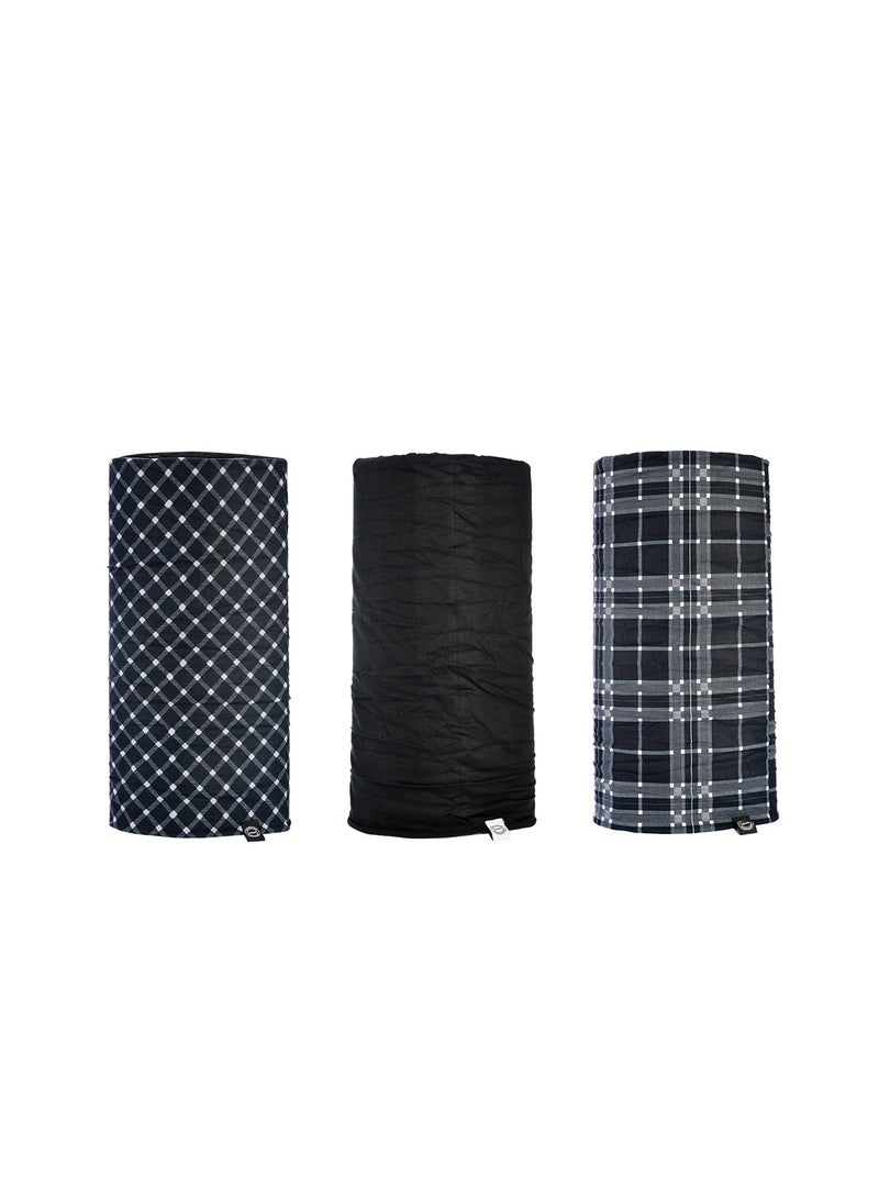 Oxford Comfy Black & White Tartan 3-Pack - Image 2