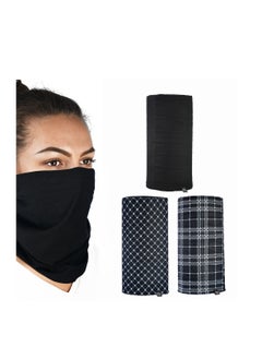 Oxford Oxford Comfy Black & White Tartan 3-Pack  - Image 1